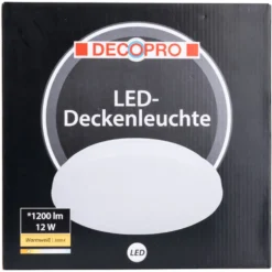 DECOPRO LED-Wand- und Deckenleuchte Ø 26 cm warmweiß