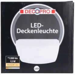 DECOPRO LED-Wand- und Deckenleuchte 27 x 27 cm warmweiß