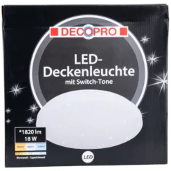 DECOPRO LED-Wand- und Deckenleuchte 31 cm Sternenhimmel 18 W