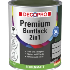 DECOPRO Premium 2in1 Buntlack olivegrün, seidenmatt