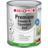 DECOPRO Premium 3in1 Fenster & Türenlack 750 ml in Weiß, seidenmatt