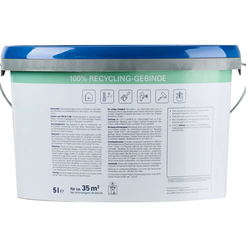 DECOPRO Profiweiß 5 Liter matt hochdeckend