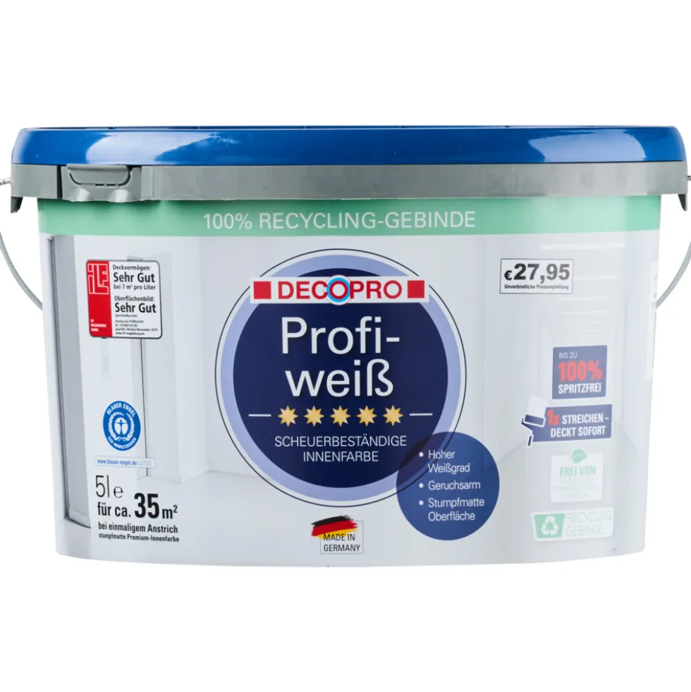 DECOPRO Profiweiß 5 Liter matt hochdeckend