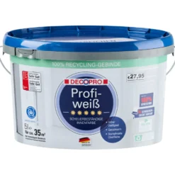 DECOPRO Profiweiß 5 Liter matt hochdeckend