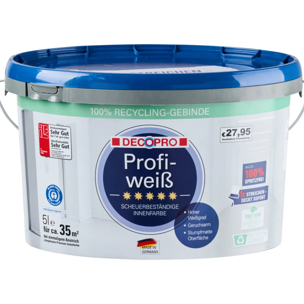 DECOPRO Profiweiß 5 Liter matt hochdeckend