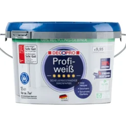DECOPRO Profiweiß 1 Liter matt hochdeckend