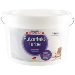 DECOPRO Putzeffektfarbe weiß matt