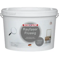 DECOPRO Raufaser flüssig 10 Liter weiß matt