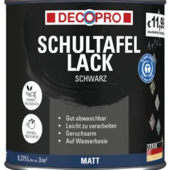 DECOPRO Schultafellack 375 ml schwarz, matt