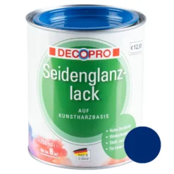 DECOPRO Seidenglanzlack enzianblau RAL 5010 für innen und außen