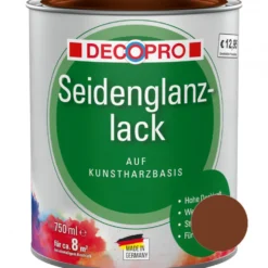 DECOPRO Seidenglanzlack lehmbraun RAL 8003 für innen und außen