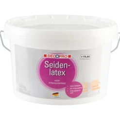DECOPRO Seidenlatex Wandfarbe 2,5 Liter