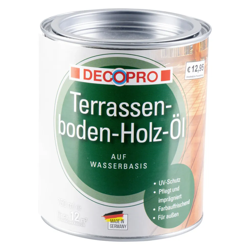 DECOPRO Terrassenboden-Holz-Öl 750 ml, naturbraun