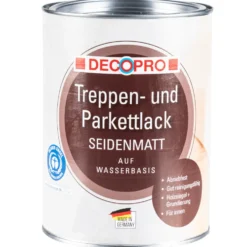DECOPRO Treppen- und Parkettlack 750 ml seidenmatt farblos
