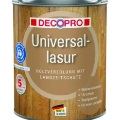 DECOPRO Universal-Lasur 750 ml in Alabaster für innen und außen
