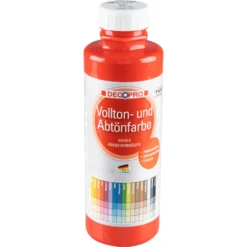 DECOPRO Vollton und Abtönfarbe 500 ml rot innen und außen