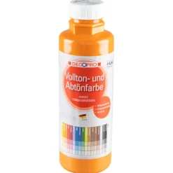 DECOPRO Vollton und Abtönfarbe 500 ml orange innen und außen