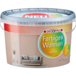 DECOPRO Wandfarbe 2,5 Liter cappuccino matt