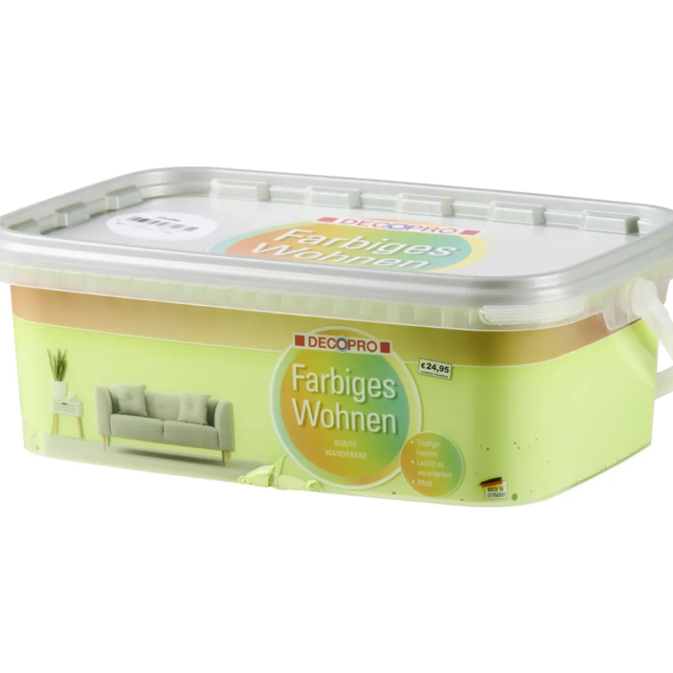 DECOPRO Wandfarbe 2,5 Liter jade matt