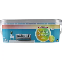 DECOPRO Wandfarbe 2,5 Liter petrol matt