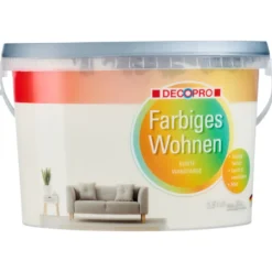 DECOPRO Wandfarbe 2,5 Liter vanille matt