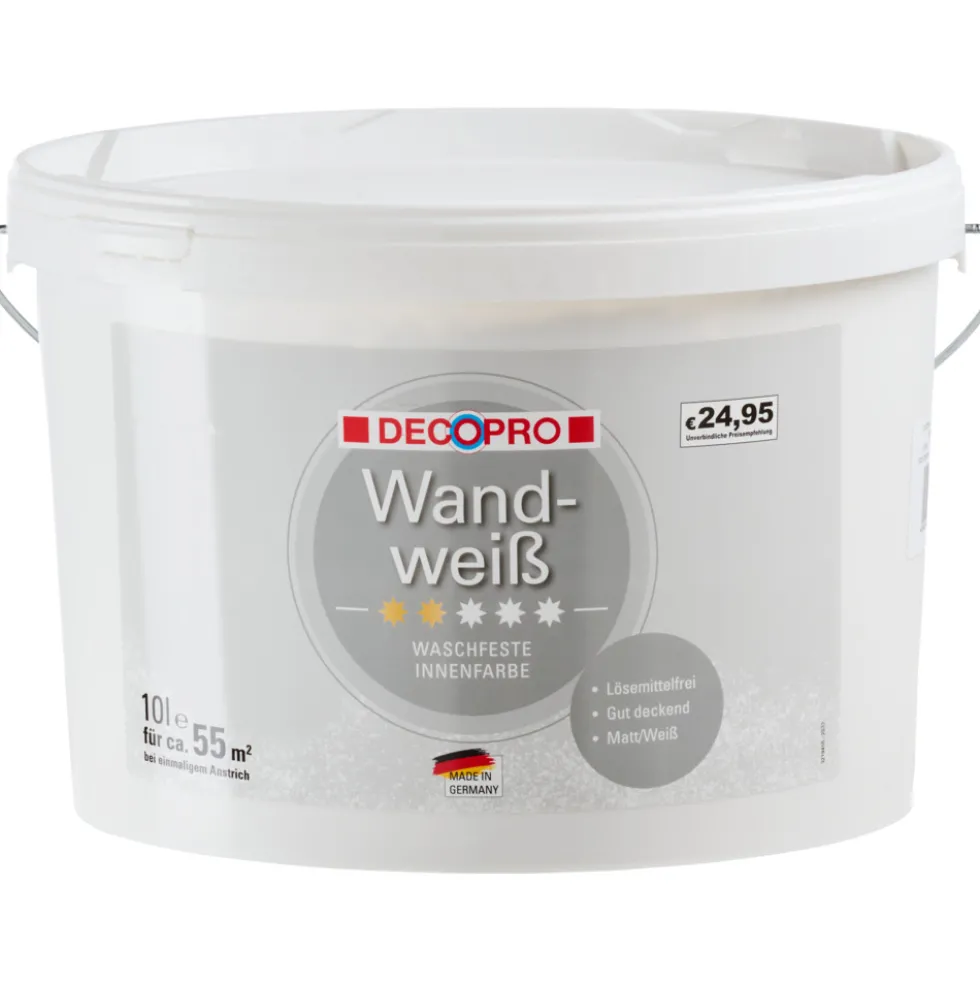DECOPRO Wandweiß 10 Liter matt