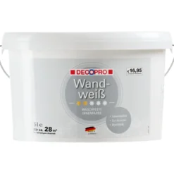 DECOPRO Wandweiß 5 Liter matt