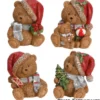 Dekofigur Weihnachtsbär 7 cm - Designauswahl