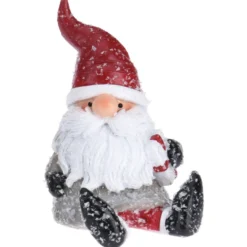 Dekofigur Weihnachtsmann 12 cm beflockt in verschiedenen Ausführungen