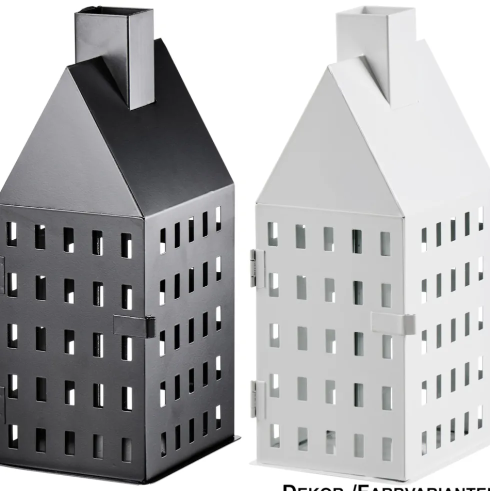 Dekohaus 30 cm Metall Farbauswahl
