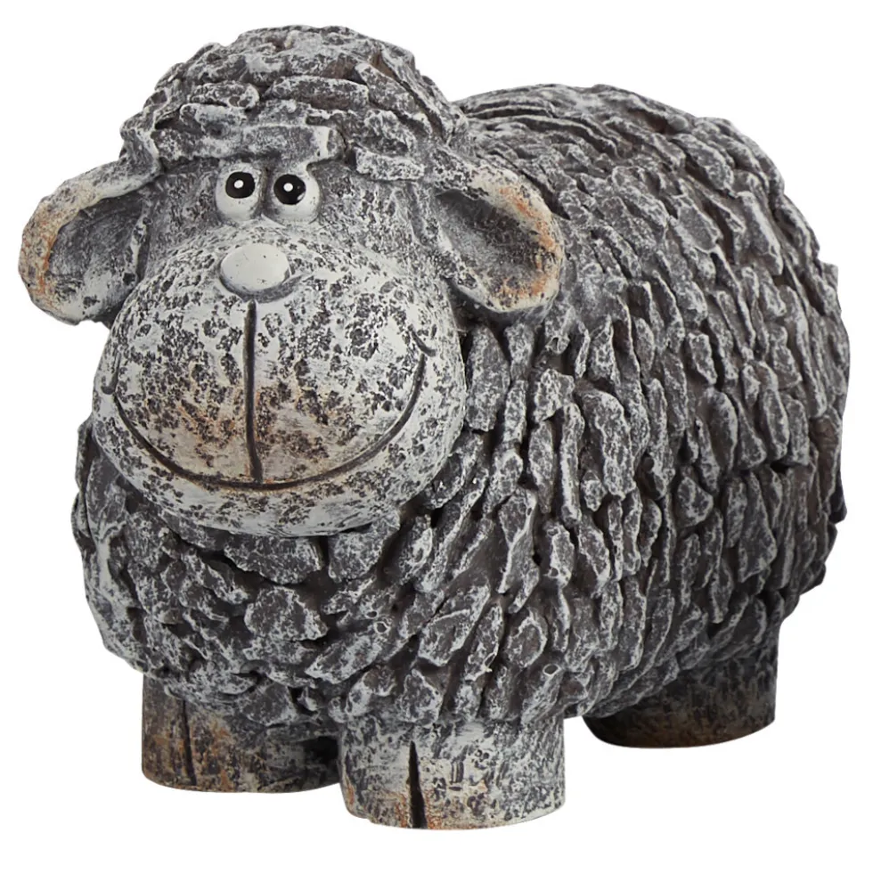 Deko-Steinfigur Schaf aus Magnesiumoxid