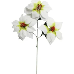 Deko-Weihnachtsstern mit 3 Blüten 57 cm - sortiert