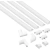Design-Kabelkanalset 100 x 20 x 10 mm, weiß