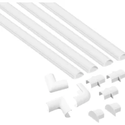 Design-Kabelkanalset 100 x 20 x 10 mm, weiß