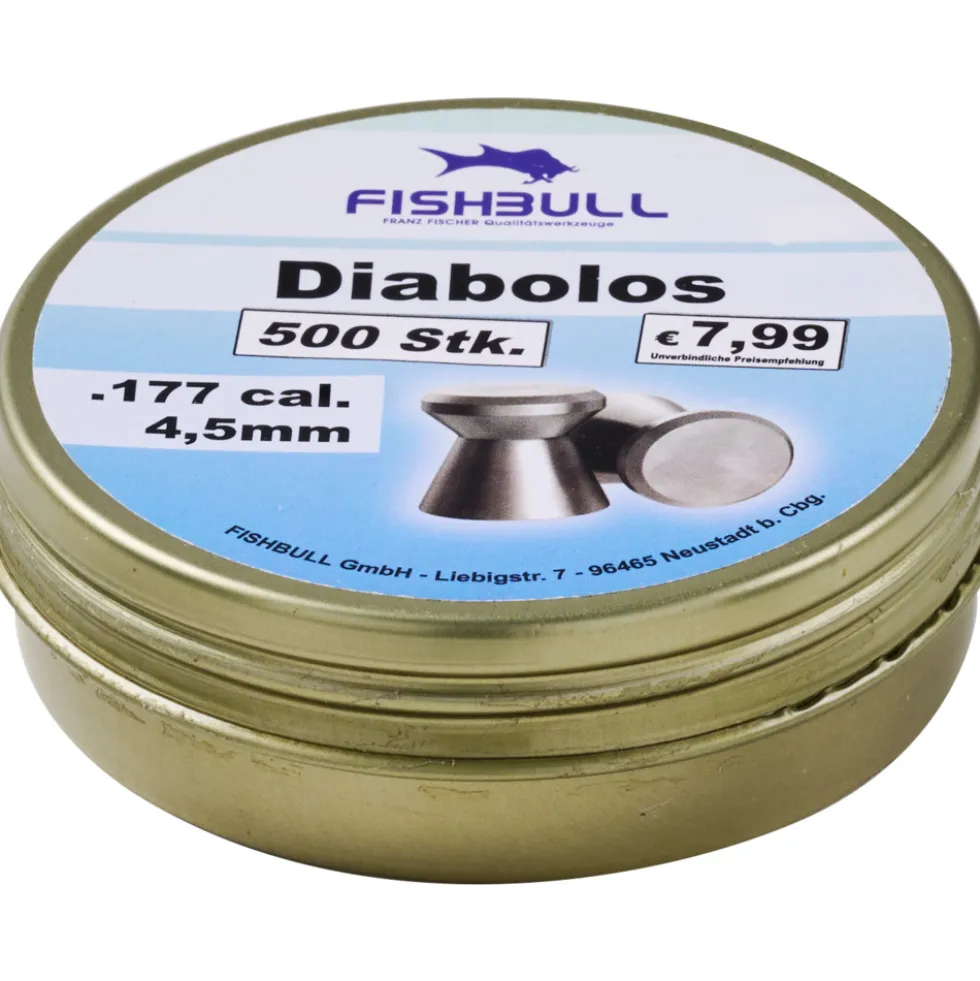 Diabolo 4,5 mm 500 Stück Cal.177 Luftgewehr-Munition