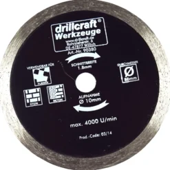 Diamanttrennscheibe Mini 80 x 10 mm
