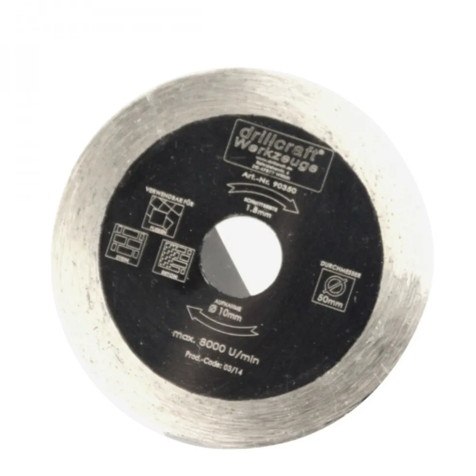 Diamanttrennscheibe 50 x 10 mm