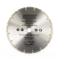 Diamanttrennscheibe 230 x 2,6 mm Segmentiert