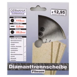 Diamanttrennscheibe 115 x 2,0 x 22,2 mm