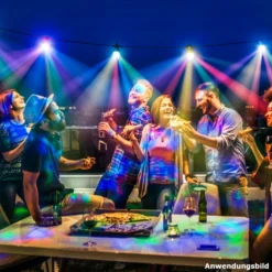 Disco Lichterkette 9,5 m mit 10 Kugeln aus Kunststoff