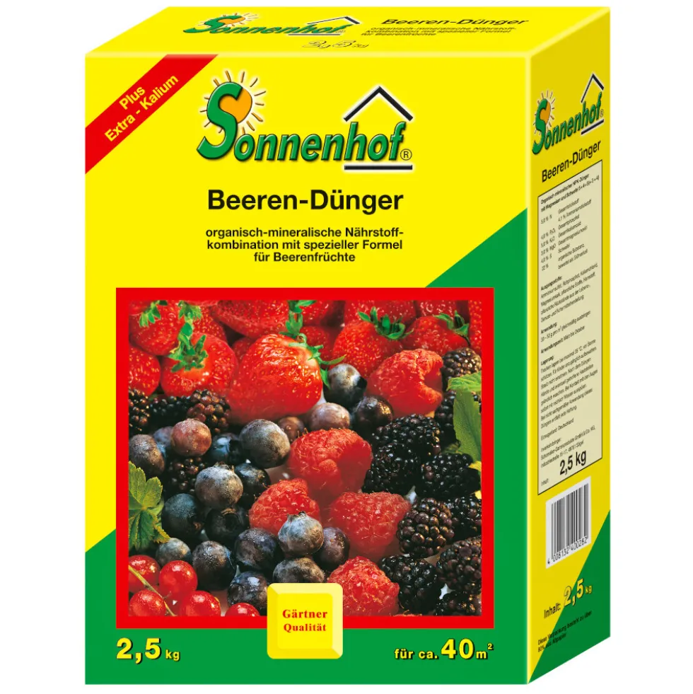 Dünger für Beerenfrüchte 2,5 kg für ca. 40 m²