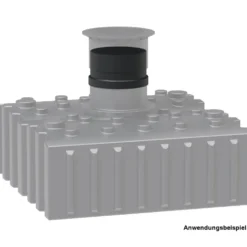 Domverlängerung DN 600 für Regenwasser-Flachtank