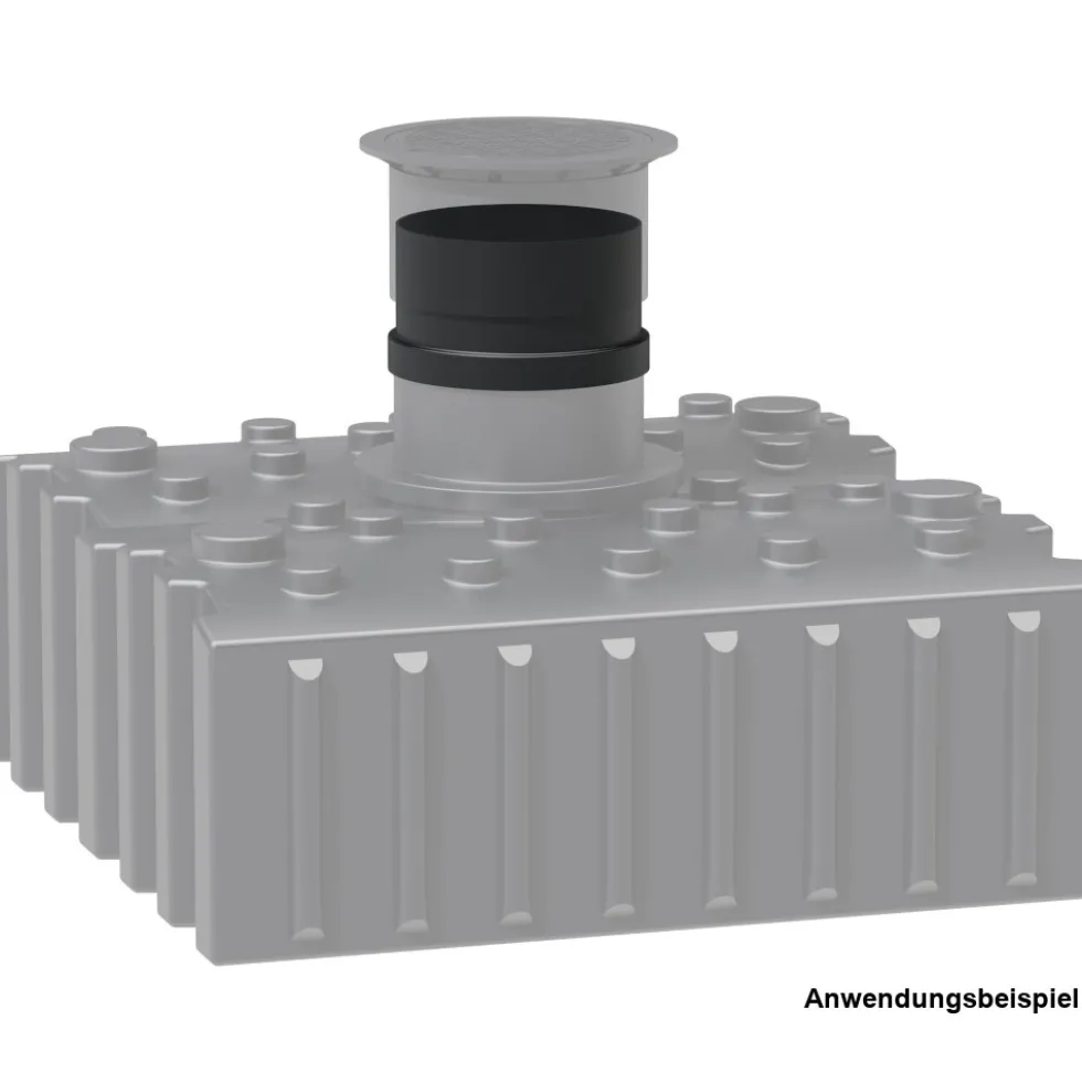 Domverlängerung DN 600 für Regenwasser-Flachtank