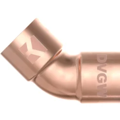 Doppel-Bogenmuffe 45° Kupfer-Lötfitting 15 mm - Nr. 5041