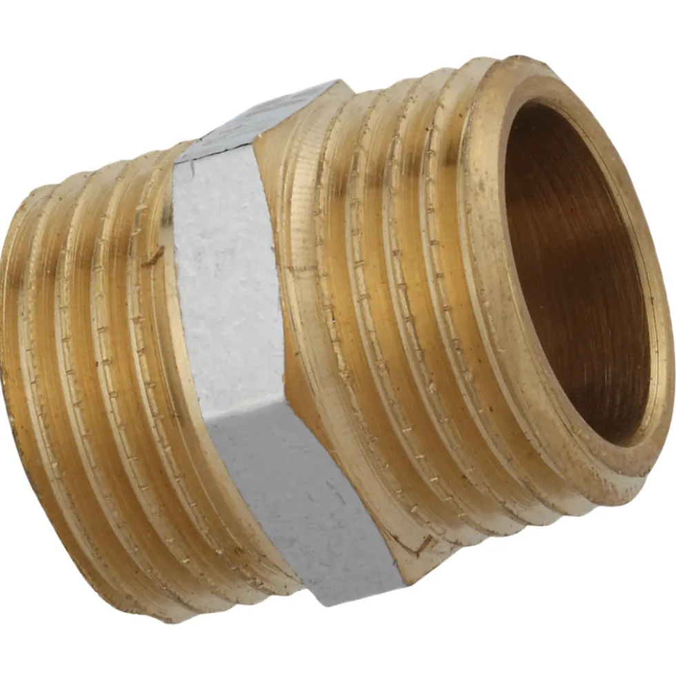 Doppelnippel verchromt 3/8'' AG x 3/8" AG