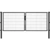 Doppeltor Flexo 3000 x 1200 mm mit Pfosten 80 x 80 mm in Anthrazit