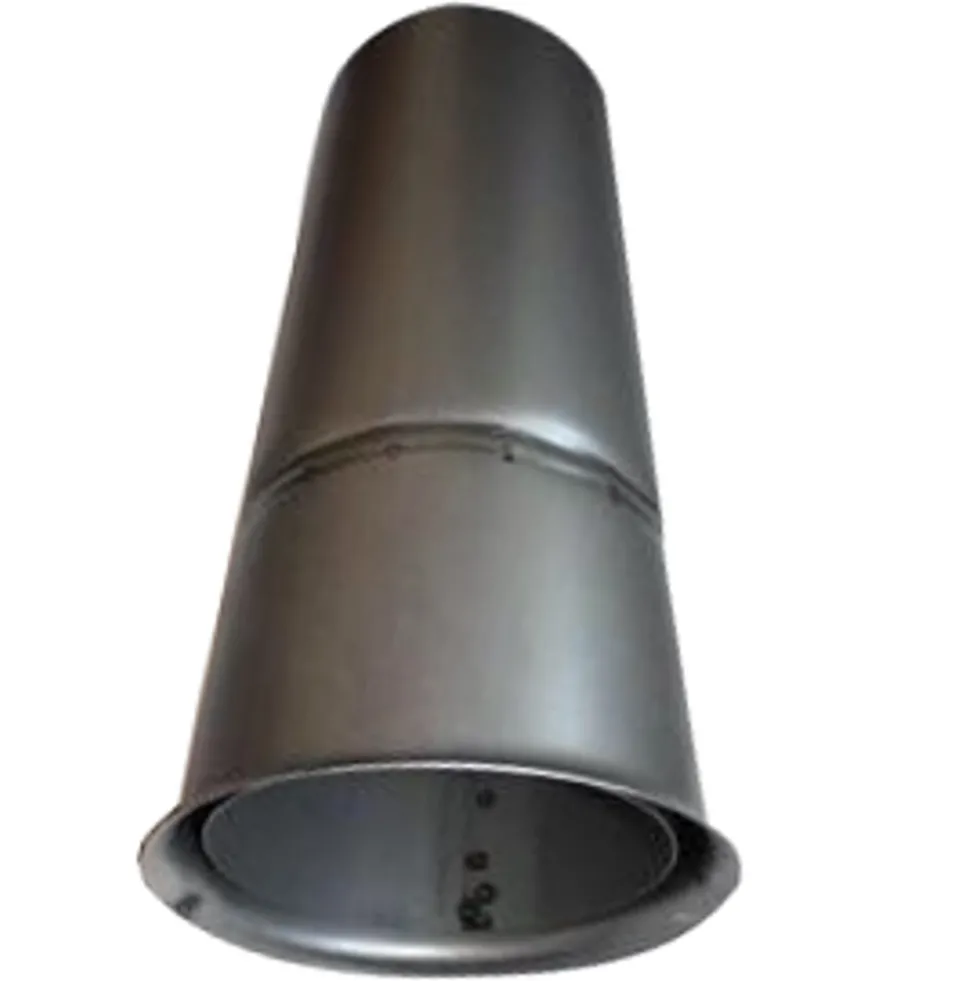 Doppelwandfutter gerade Ø150x400 mm Stahlblech