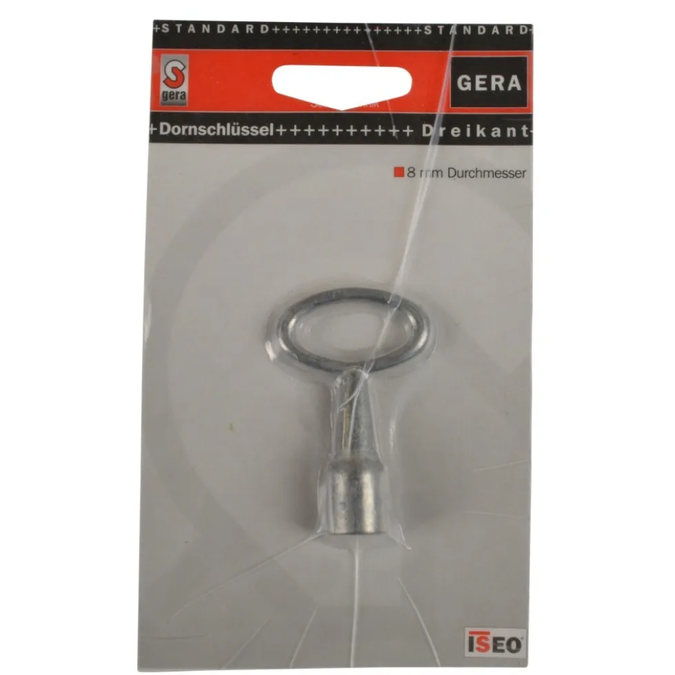 Dornschlüssel mit 8 mm Dreikantprofil