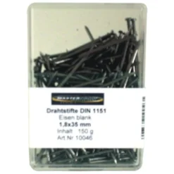 Drahtstifte 1,8 x 35 mm aus blankem Eisen 150 g