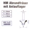 Drillcraft HM-Abrundfräser 32 mm